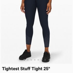 Lululemon navy tightest stuff tight 25”